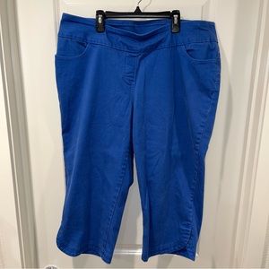 Westbound Women Blue Pull On Capri Denim Jeans Women’s Size 18W